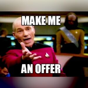 If you like something make me a reasonable offer.